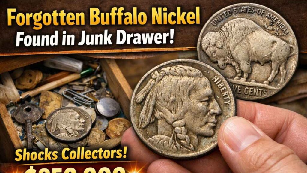 Forgotten Buffalo Nickel Found in Junk Drawer Shocks Collectors, Valued at $850,000 and Still Circulating in Everyday Change