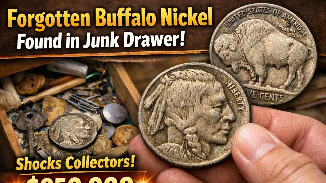 Forgotten Buffalo Nickel Found in Junk Drawer Shocks Collectors, Valued at $850,000 and Still Circulating in Everyday Change
