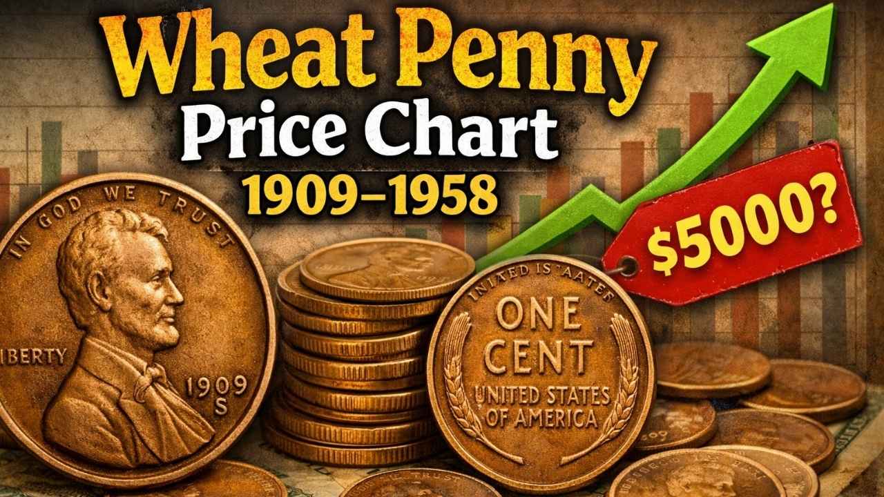 Wheat Penny Price Chart 1909–1958: Complete Collector’s Value Guide With Year‑by‑Year Worth and Mint Marks