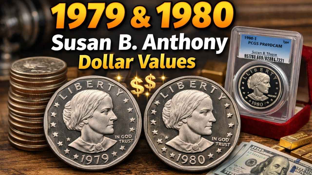 1979 & 1980 Susan B. Anthony Dollar Values in 2026 – Worth Up to $6,000