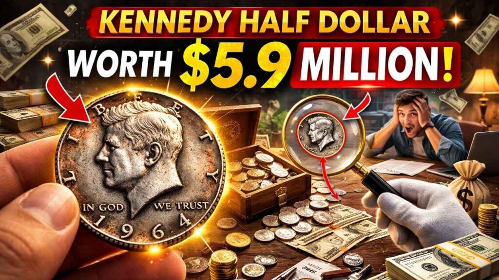 Kennedy Half Dollar Worth $5.9 Million – Could This Rare Coin Still Be in Circulation?
