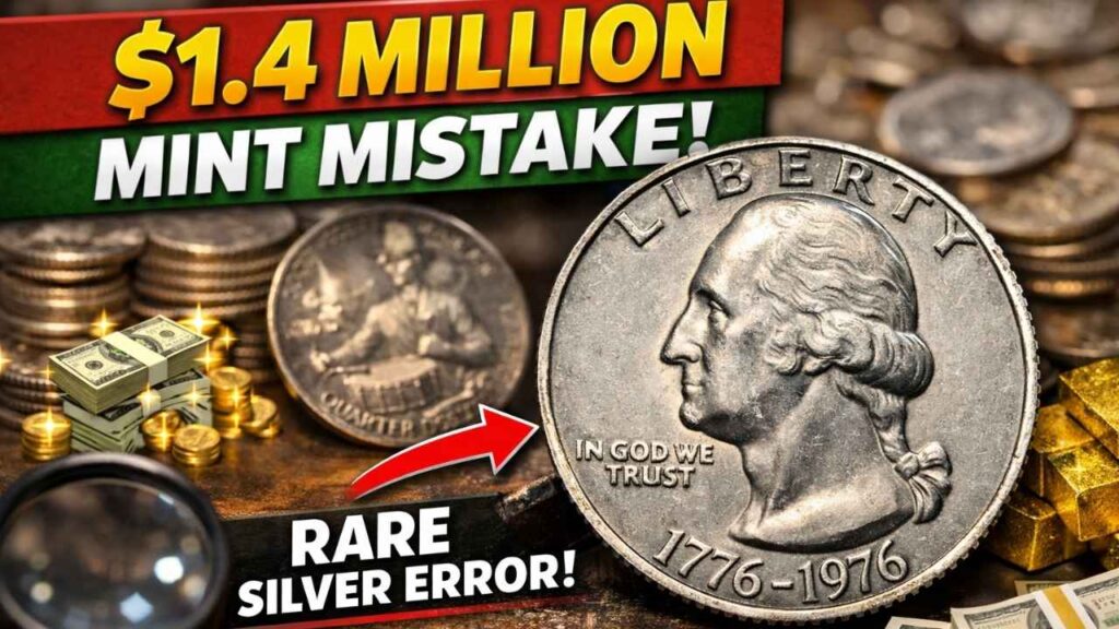 The $1.4 Million Mint Mistake Rare 1976 Bicentennial Quarter Found at Estate Sale Shocks Collectors and Coin Experts